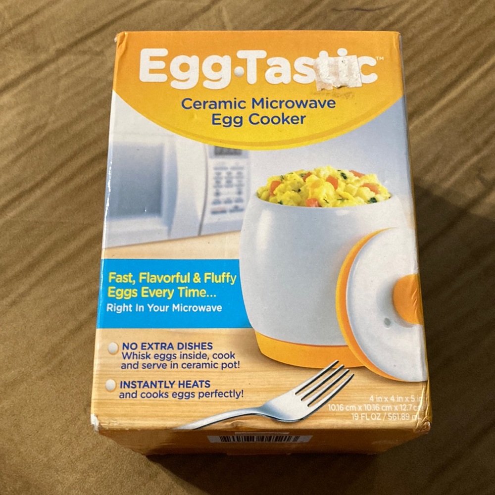 As Seen on TV Egg Tastic Ceramic Microwave Egg Cooker